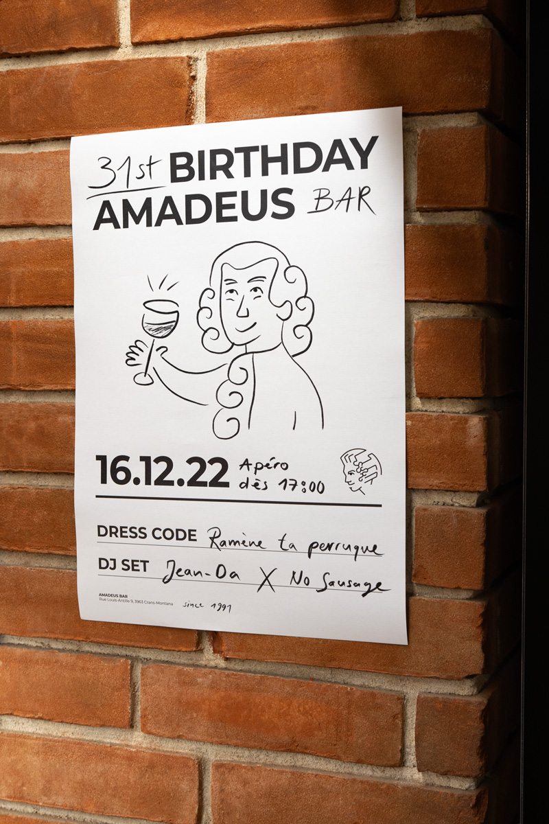 Affiche de l'Amadeus Bar, réalisé par Calea