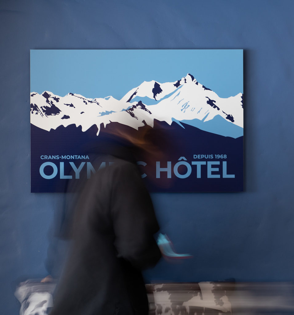 Tableau de décoration pour l'Olympic Hôtel, réalisé par Calea