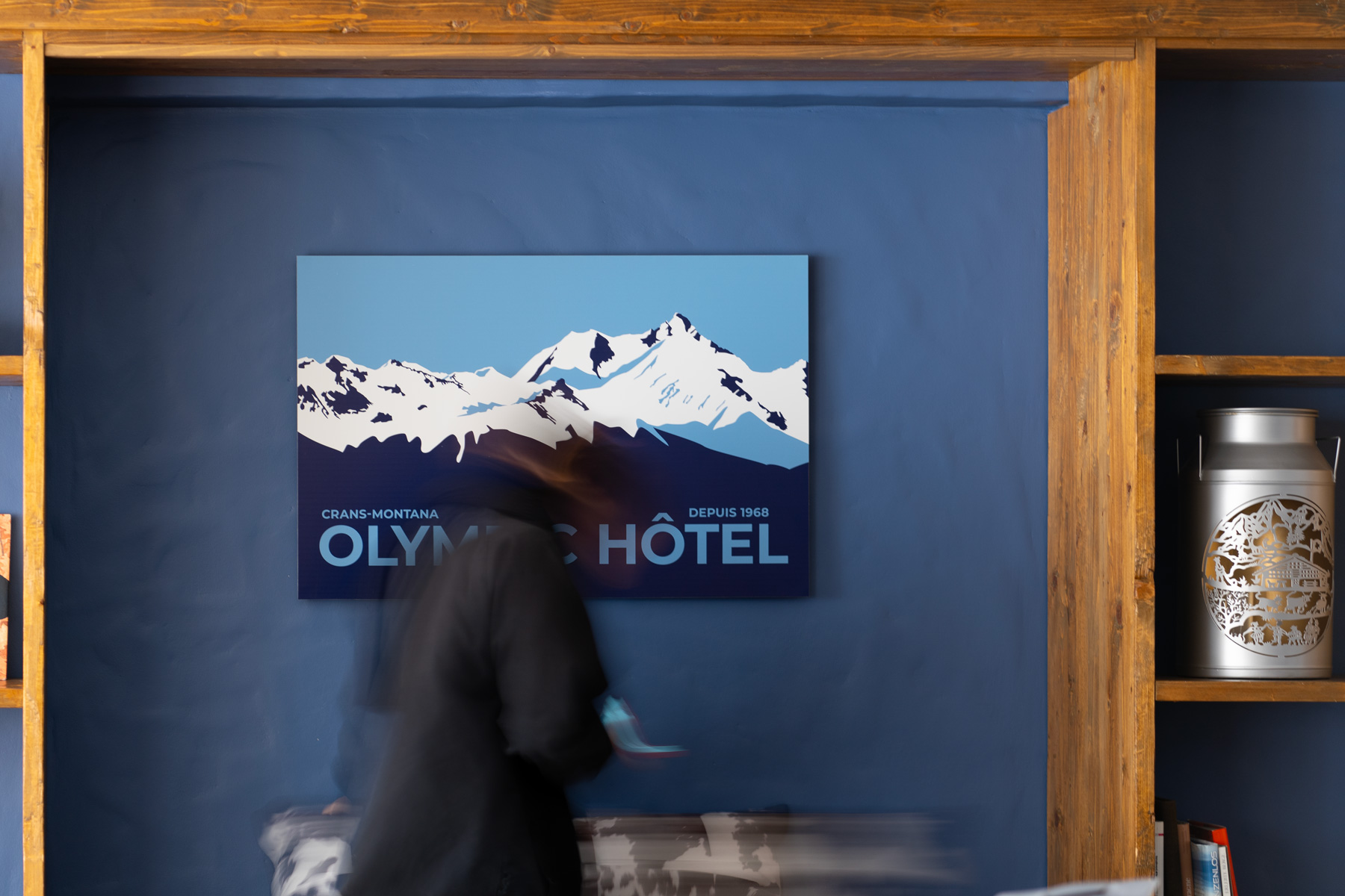 Tableau de décoration pour l'Olympic Hôtel, réalisé par Calea