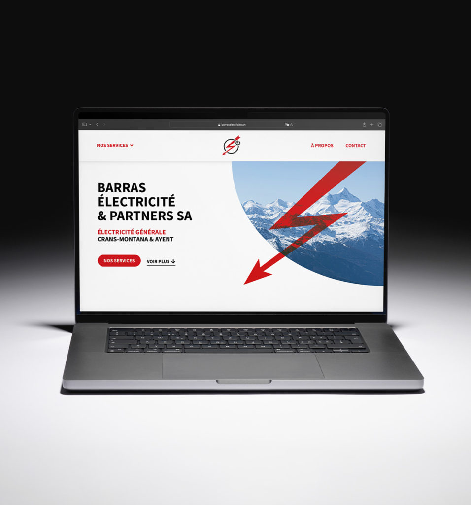 Site web pour Barras Électricité & Partners, réalisé par Calea